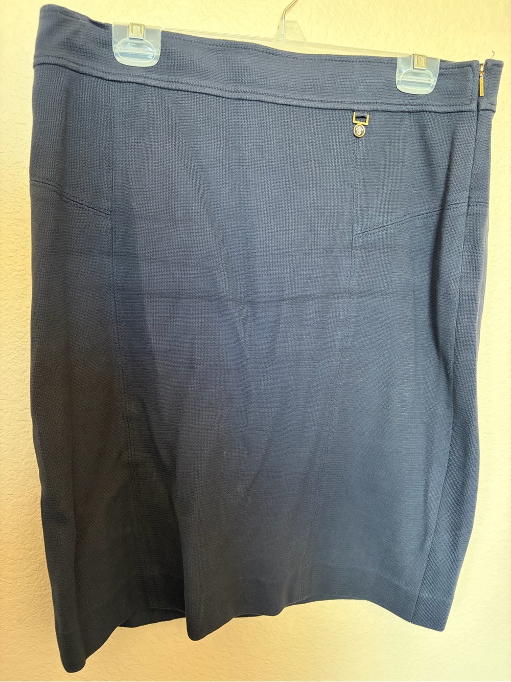 Tory Burch Navy Blue A-Line Skirt